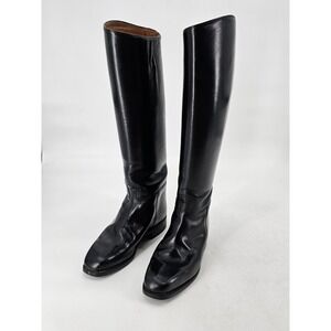 Cavallo Italy Dressage Boots  Size 5.5 Super Prime Black Leather